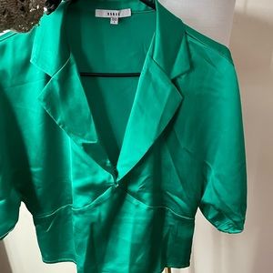 Kelly green Satin top